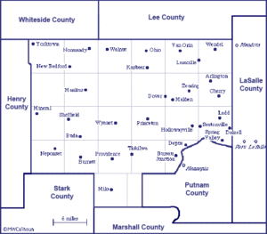 Cities and Towns in Bureau County