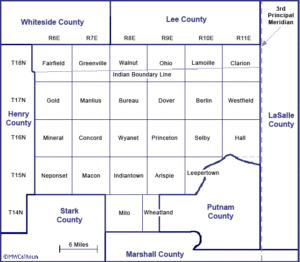 Township Map of Bureau County